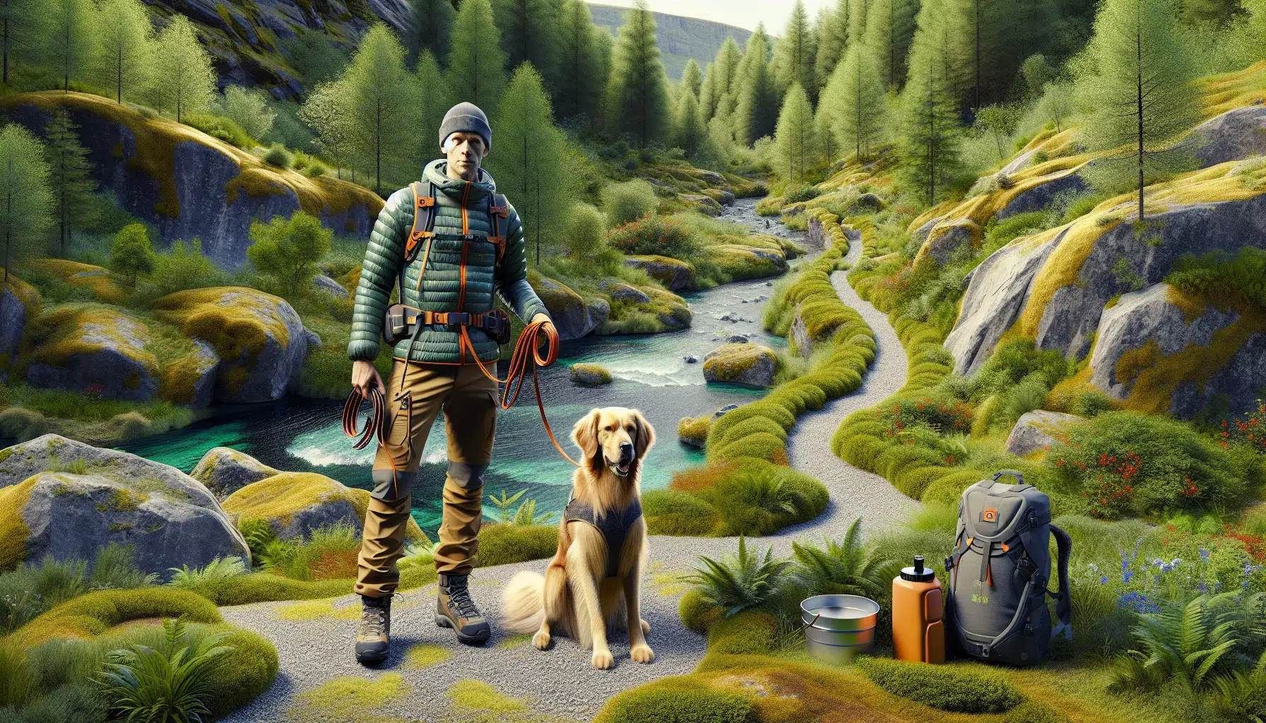 Dagstur med hund &ndash; hva trenger du &aring; ha med? Sjekkliste for en trygg og komfortabel tur &ndash; illustrasjon 1