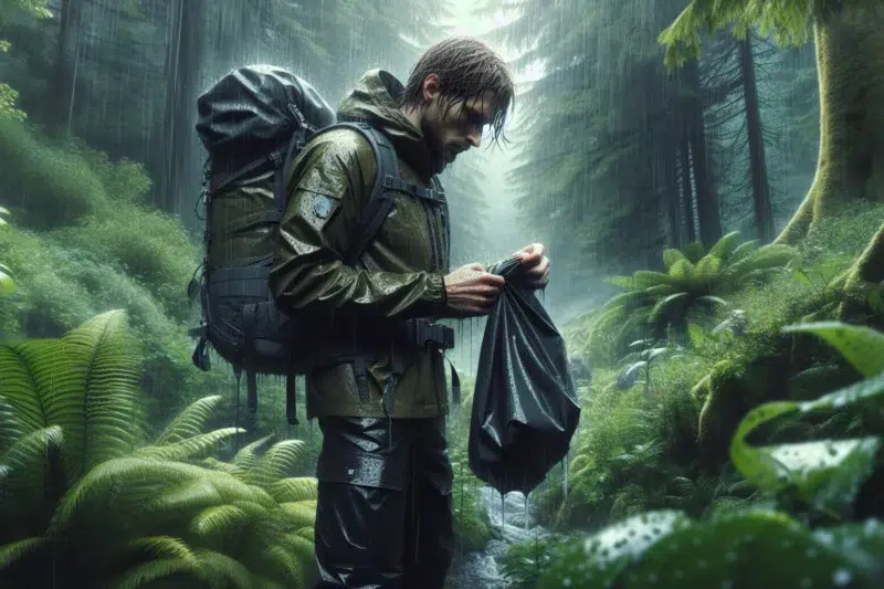 Tips for å holde utstyret ditt tørt i regnvær: vanntette poser og smart pakking