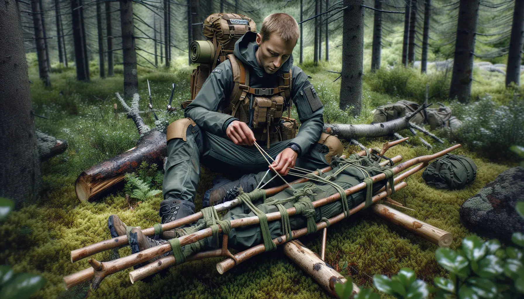 Hvordan lage en improvisert båre i nødsituasjoner: trinn for trinn-guide for trygg transport – illustrasjon 1