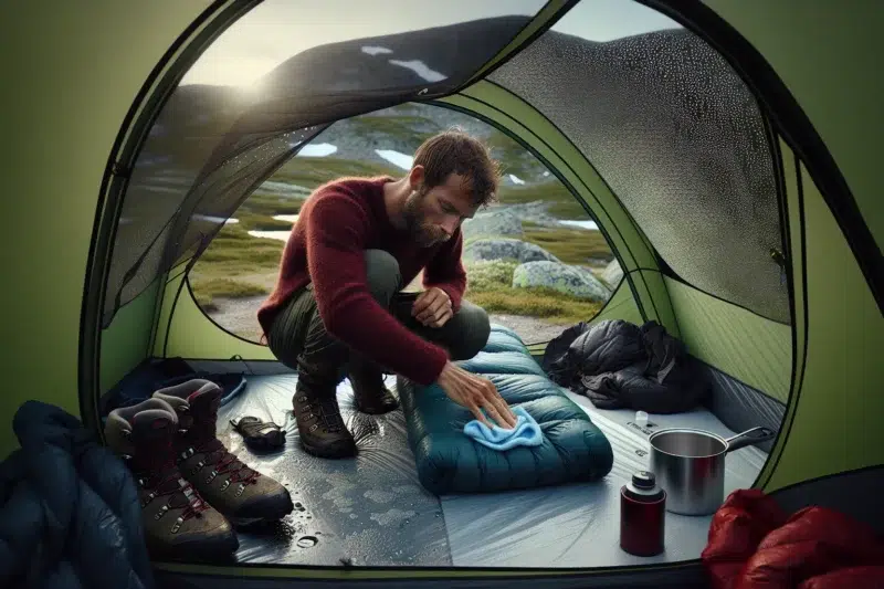 Tips for å unngå kondens i teltet